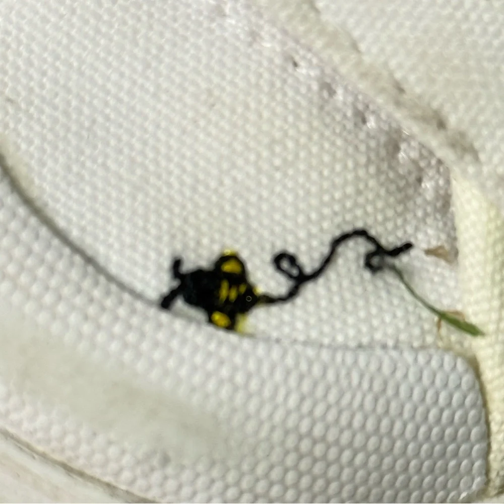 Adidas Originals Nizza Kids Toddler sz 4K BEE-Lieve Flowers‎ Yellow Canvas Shoes
